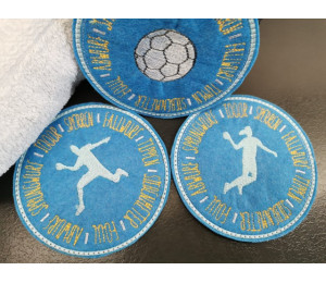 Stickserie - ITH Untersetzer Handball 6 Motive